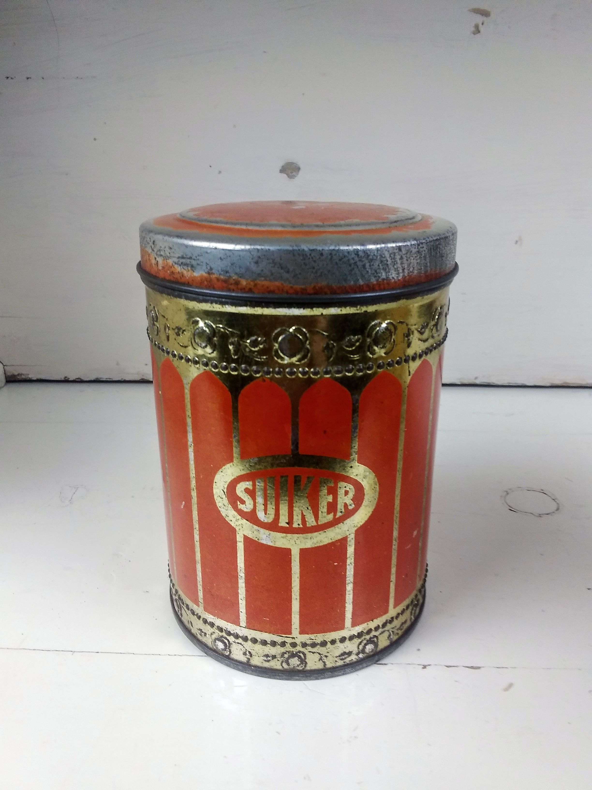 Oud suikerblikje 