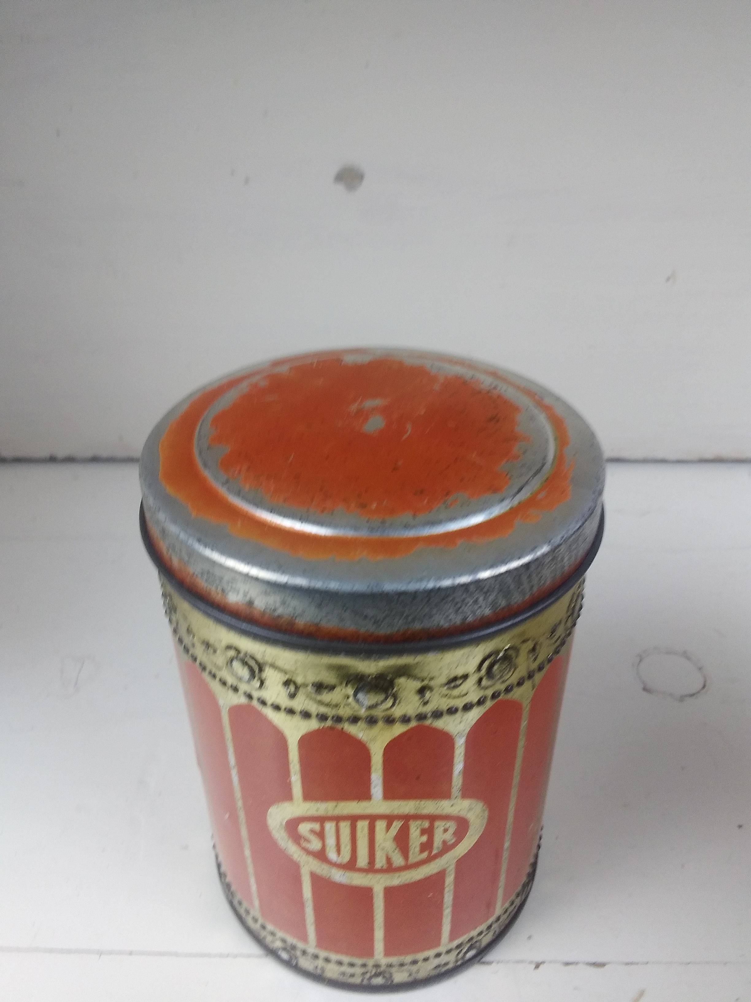 Oud suikerblikje 